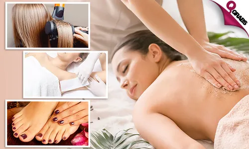Killer Beauty Package: Face & Body Scrub + Threading & Waxing + Mani-Pedi with Color + Hair Spa & Blow-dry!